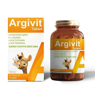 Argivit Dietary Supplement Multivitamin & Multimineral Tablets - Gluten-Free, GMP Certified