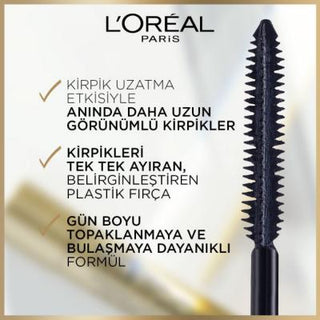 Loreal Paris Telescopic Gold Mascara - Long-Lasting, Volumizing Black Mascara for Lengthening and Separating Lashes Loreal Paris Telescopic Gold Mascara - Long-Lasting & Volumizing Loreal Paris Telescopic Gold Mascara, Long-lasting mascara, Volumizing mascara, Black mascara, Mascara for lengthening and separating lashes, Cosmetics, Eye Makeup, Beauty Products, Long-lasting makeup, Volumizing lashes, Dramatic lashes, Smudge-proof mascara, Clump-free mascara, Intense black pigment, Telescopic brush, Everyday 