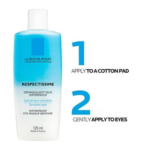 La Roche-Posay Respectissime Eye Makeup Remover for Sensitive Eyes - 4.23 fl ...