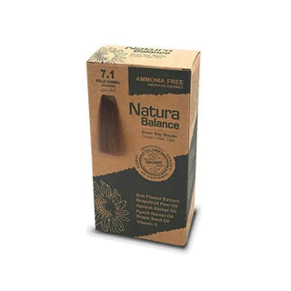 Natura Balance Ash Blonde Hair Dye: Ammonia-Free 7.1 Küllü Kumral for Cool-Toned Color at Home Natura Balance Ash Blonde Hair Dye: Ammonia-Free, Cool Blonde ammonia-free hair dye, ash blonde hair dye, light ash blonde hair color, 7.1 hair dye, küllü kumral saç boyası, hair dye, at home hair color, natura balance hair dye, hair color, ash blonde, ammonia free, cream hair dye, cool toned blonde, brassiness, hair coloring, beauty, personal care, hair, kumu saç boyası, saç boyası, Natura Balance, home hair dye,