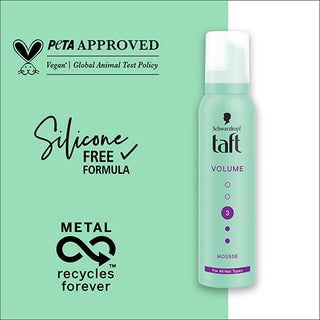 Taft Volume Hair Styling Mousse - Collagen Enriched, 48hr Strong Hold, 5.07 fl oz