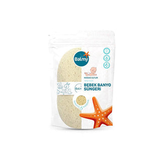 Natural Cotton Baby Bath Sponge - Soft & Gentle | Ideal for All Skin Types