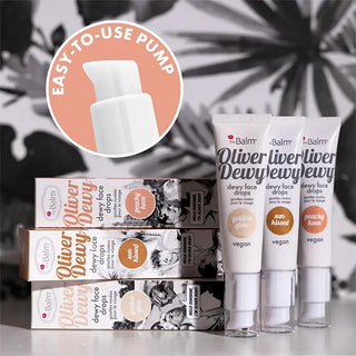 theBalm Oliver Dewy Face Drops: Achieve Radiant, Glowing Skin with this Illuminating Liquid Highlighter - Peachy Keen & Sun-Kissed Options theBalm Dewy Face Drops: Radiant Liquid Highlighter dewy face drops, liquid highlighter, theBalm highlighter, peachy keen highlighter, sun-kissed highlighter, golden glow highlighter, radiant glow makeup, illuminating face drops, highlighter, face illuminator, makeup, cosmetics, dewy finish, radiant skin, black currant oil, niacinamide, skincare, beauty, luminous skin, g