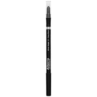 Alterra Organic Eyeliner - Deep Black, Vegan, Ophthalmologically Tested for Sensitive Eyes Alterra Organic Eyeliner - Safe for Sensitive Eyes eyeliner, organic eyeliner, vegan cosmetics, ophthalmologically tested, contact lens friendly, natural cosmetics, sensitive eyes, deep black eyeliner, Alterra, cruelty-free, organic jojoba oil, shea butter, eye makeup, beauty products for sensitive eyes