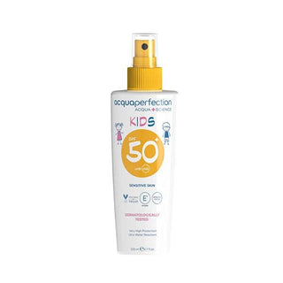 Acqua Perfection Children's Sunscreen Spray SPF50 - Fragrance-Free, Water-Resistant Broad-Spectrum Protection SPF50 Children's Sunscreen Spray - Water-Resistant & Fragrance-Free children's sunscreen, SPF50 sunscreen spray, fragrance-free sunscreen, broad-spectrum sun protection, water-resistant sunscreen for kids, kids sun care, outdoor family activities, sun protection for sensitive skin, beach essentials, pool essentials
