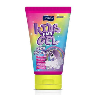 Hobby Çocuk Jölesi Unicorn - Gentle, Hypoallergenic Children's Hair Gel for Kids, Alcohol-Free, Paraben-Free, Dermatologically Tested Hobby Çocuk Jölesi Unicorn - Gentle Kids Hair Gel children's hair gel, hypoallergenic hair gel, dermatologically tested hair gel, alcohol-free hair gel, paraben-free hair gel, kids hair care, gentle hair gel, safe hair products for kids, hair styling for children