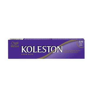 Wella Koleston Single Tüp Boya 3/0 Koyu Kahve - Dark Brown Hair Dye for Gray Coverage Wella Koleston Dark Brown Hair Dye - Perfect Gray Coverage Wella Koleston hair dye, dark brown hair color, permanent hair dye, at-home hair coloring, hair dye for gray coverage, Wella, hair care, beauty products, cosmetic