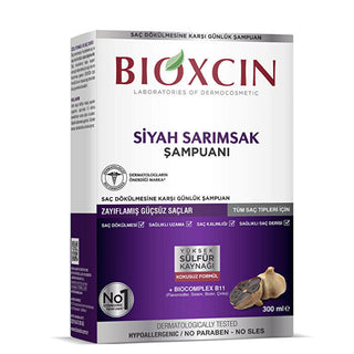Bioxcin Black Garlic Shampoo 3x300ml