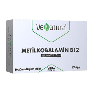 VeNatura Vitamin B12 Supplement - Methylcobalamin ODT 1000 µg for Nerve Health & Energy - Vegan & Gluten-Free VeNatura Vitamin B12 ODT - 1000 µg Methylcobalamin for Vegans Vitamin B12 supplement, Methylcobalamin, Orally disintegrating tablets, Vegan dietary supplement, Gluten-free supplement, Health & Wellness, Dietary Supplements, Vitamin Supplements, Vegan Health, Nerve Health Support, Energy Boost, Red Blood Cell Formation