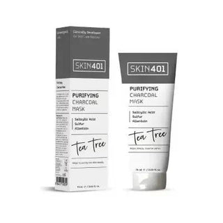 Skin401 Charcoal Face Mask with Salicylic Acid for Deep Cleansing - 75ml Skin401 Charcoal Face Mask with Salicylic Acid - Deep Cleansing Charcoal Face Mask, Salicylic Acid Face Mask, Deep Cleansing Mask, Acne Control Skincare, Dermatologically Tested Skincare, Skincare for Oily Skin, Blackhead Removal, Purifying Mask, Salicylic Acid Benefits, Charcoal Benefits, Skincare Routine, Face Mask, Anti-Acne Products