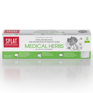 Splat Professional Medical Herbs Toothpaste 3.38 fl oz - Natural Herbal Oral Care for Healthy Gums and Teeth Splat Natural Toothpaste for Healthy Gums natural toothpaste, herbal toothpaste, Splat toothpaste, medical herbs toothpaste, chemical-free oral care, oral hygiene, gum health, tooth enamel, whitening toothpaste, natural oral care, healthy gums, healthy teeth, sensitive teeth, sensitive gums, eco-friendly toothpaste, natural ingredients, chemical-free toothpaste