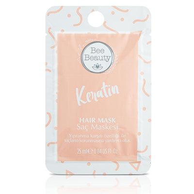 Bee Beauty Keratin Hair Mask - Nourishing Treatment for Damaged Hair, 0.85 fl oz