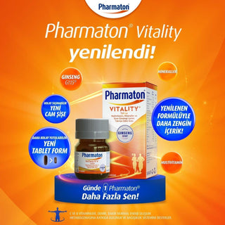 Pharmaton Vitality - Energy Supplement | 30 Tablets