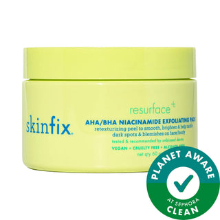 Resurface+ AHA/BHA Niacinamide Exfoliating Pads for Face and Body - Vegan, Cruelty-Free Skincare Resurface+ Exfoliating Pads - Vegan & Cruelty-Free Skincare exfoliating pads, AHA/BHA exfoliant, niacinamide skincare, vegan skincare products, cruelty-free skincare, acne treatment, skin texture improvement, facial treatments, skincare for acne-prone skin, smooth skin, brighten skin, refine pores, eco-friendly skincare, sustainable beauty products, sensitive skin solutions