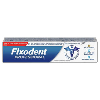 Fixodent Professional Diş Protez Yapıştırıcı Krem 40g - Strong Hold Denture Adhesive Cream Fixodent Professional Denture Adhesive Cream - Secure Fit denture adhesive cream, Fixodent Professional, denture care, strong hold denture adhesive, comfortable denture fit, dental care products, denture stability, gum protection, long-lasting adhesion, full denture users, partial denture users, confident smile, denture confidence, oral care, dental hygiene