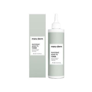 maruderm glycolic acid 7% toning solution bottle, maruderm glycolic acid 7% brightening toner in use Maruderm Glycolic Acid 7% Toning Solution - Brightening | 8.5 fl oz Maruderm Glycolic Acid 7% Toning Solution - Brightening glycolic-acid, skin-brightening, toner, spot-treatment, anti-aging, maruderm, skincare, dark-spot-remover, pore-minimizing, ai-generated