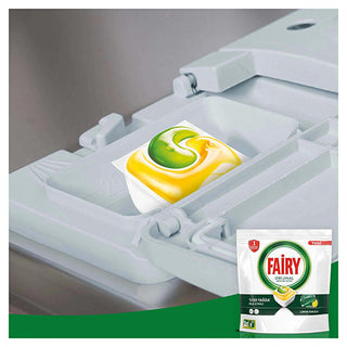 fairy dishwasher detergent capsules lemon scented, packaging of fairy detergent capsules, fairy lemon scented dishwasher detergent in use Fairy Dishwasher Detergent Capsules - Lemon Scent - Powerful Cleaning | 36 Washes Fairy Dishwasher Detergent Capsules - Lemon Scent | 36 Washes fairy, dishwasher-detergent, cleaning-capsules, lemon-scent, powerful-cleaning, stubborn-grease, easy-to-use, kitchen-cleaning, ai-generated, dishwashing
