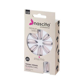 Nascita Premium Artificial Nails Stiletto Shape 24-Piece Set Colorful Nail Enhancements Nascita Premium Artificial Nails Stiletto Shape Artificial nails, Temporary nail enhancements, Stiletto nails, Colorful nail tips, Premium nail products, Nail beauty, Fashion nails, Nail fashion, Nail art, Nail enhancements, Cosmetic nails, Nail accessories, Beauty products