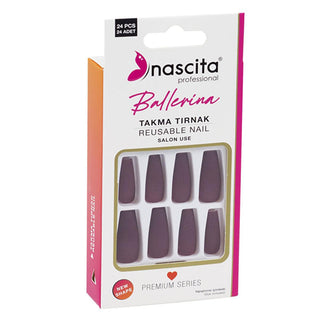 nascita colorful ballerina press-on nails set, nascita 24-count colorful press-on nails close up, nascita colorful nails in various designs, nascita ballerina style press-on nails display Nascita 24-Count Colorful Ballerina Press-On Nails - Perfect for Nail Art Lovers and Teens | Set of 24 Nascita 24-Count Colorful Ballerina Press-On Nails nail-art, beauty, press-on-nails, nail-design, teen-fashion, colorful-nails, nascita, nail-enhancements, ai-generated, easy-application