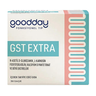 Goodday GST Extra 30 Sachets - Dietary Supplement for Digestive Health & Wellness Support Goodday GST Extra 30 Sachets - Natural Digestive Health Supplement dietary supplement, herbal extract blend, vitamin B5 supplement, digestive health support, health and wellness product, natural supplement, wellness support, digestive wellness, Goodday GST Extra, GST Extra 30 Sachets