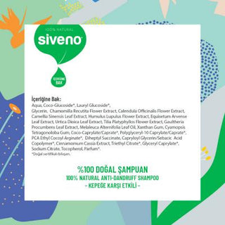 Siveno Anti-Dandruff Shampoo - Natural Tea Tree Oil Shampoo for Soothing Scalp - Dermatologically Tested, 10.14 fl oz Siveno Anti-Dandruff Shampoo - Natural & Dermatologically Tested anti-dandruff shampoo, natural shampoo, dermatologically tested shampoo, herbal shampoo, tea tree oil shampoo, dandruff treatment, scalp care, hair care, natural hair care, soothing shampoo, nourishing shampoo