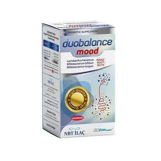 NBTLife Duobalance Mood Probiotic Supplement for Gut Health & Mood Balance Support - 30 Capsules NBTLife Duobalance Mood Probiotic for Gut Health probiotic supplement, gut health support, mood balance, Lactobacillus Helveticus, Bifidobacterium longum, Bifidobacterium bifidum, digestive health, mental well-being, natural health solutions, capsule form, gut microbiome support