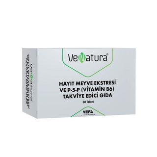 VeNatura Vitamin B6 Supplement with Hayıt Meyve Ekstresi - 60 Tablets for Immune System & Energy Support VeNatura Vitamin B6 Supplement with Hayıt Meyve Ekstresi - 60 Tablets Dietary Supplement, Vitamin B6 Supplement, Hayıt Meyve Ekstresi, Natural Health Supplement, VeNatura, Immune System Support, Energy Support, Health and Wellness, Dietary Support, Vitamin Supplement