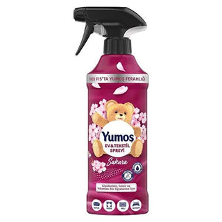 Yumoş Sakura Home & Textile Spray: Alcohol-Free Fabric Refresher, Odor Eliminator for Upholstery, Carpets & More - Long-Lasting Sakura Fragrance Yumoş Sakura Spray: Fabric Refresher & Odor Eliminator fabric refresher spray, home textile spray, upholstery deodorizer, carpet freshener, sakura home fragrance, alcohol-free fabric spray, dermatologically tested spray, odor eliminator for home, easy to use fabric refresher, home fragrance spray sakura, fabric spray, textile spray, upholstery spray, carpet spray, 