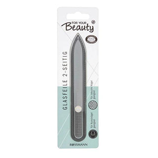 For Your Beauty Glass Nail File - Double-Sided Nail Care Tool for Gentle Shaping and Quick Shortening For Your Beauty Glass Nail File - Gentle & Effective Nail Care nail file, glass nail file, double-sided nail file, nail care tool, beauty accessory, nail shaping, nail smoothing, personal grooming, beauty, nail care, hardened glass, nickel-free, uncoated, sensitive skin friendly