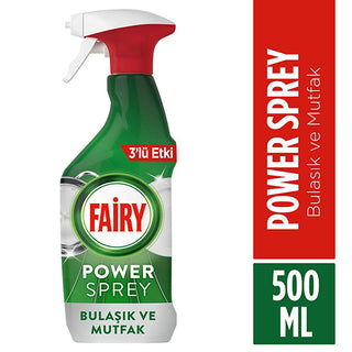 Fairy Dishwashing Spray - 3-in-1 Lemon Scented Grease Remover for Kitchen Cleaning