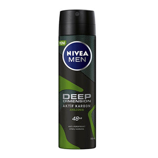 Nivea Men Deep Dimension Amazonia Deodorant Spray 150ml - 48 Hour Protection