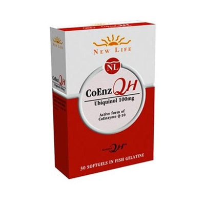 New Life CoEnz QH Ubiquinol Supplement - 30 Soft Capsules for Energy & Antioxidant Support