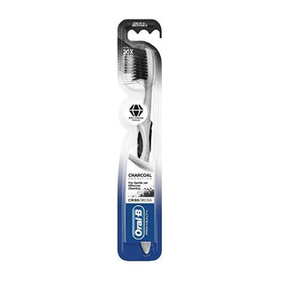 Oral-B Sensitive Charcoal Manual Toothbrush - Extra Soft Bristles, Criss Cross Design for Gentle Cleaning Oral-B Charcoal Sensitive Toothbrush - Gentle Cleaning sensitive toothbrush, charcoal toothbrush, extra soft toothbrush, manual toothbrush, Criss Cross toothbrush, Oral-B, gentle oral care, sensitive teeth, gum care, oral hygiene, charcoal infusion, whitening toothbrush, detoxifying oral care