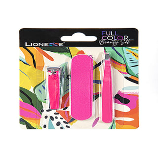 Lionesse 3-in-1 Nail Care Set - Manicure and Pedicure Kit with Nail File, Tweezers, and Clippers Lionesse 3-in-1 Nail Care Set - Manicure & Pedicure Kit nail care set, manicure and pedicure kit, nail grooming tools, 3-in-1 nail care, personal grooming kit, nail file, tweezers, nail clippers, grooming essentials, beauty tools, personal care