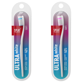 splat professional ultra white soft toothbrush assorted colors, close up of splat toothbrush for sensitive teeth, splat toothbrush with rubber-coated bristles Splat Professional Ultra White Soft Toothbrush - Gentle Whitening for Sensitive Teeth | Assorted Colors Splat Ultra White Soft Toothbrush - Gentle Care for Sensitive Teeth splat, toothbrush, soft-bristles, sensitive-teeth, oral-care, gentle-whitening, adults, children, assorted-colors, ai-generated