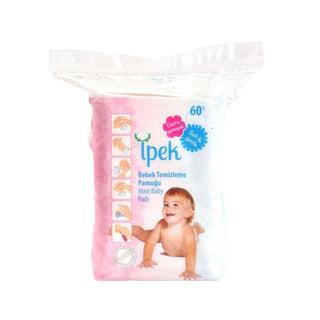 İpek Baby Cleaning Pads 60 Count - Gentle, Hypoallergenic, and Natural for Sensitive Skin İpek Baby Cleaning Pads - Gentle & Natural baby cleaning pads, cotton baby wipes, gentle baby cleaning, natural baby care products, hypoallergenic baby wipes, baby skin care, gentle cleaning, soft baby wipes, natural baby products, baby hygiene, sensitive skin care