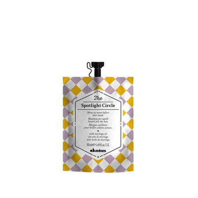 Davines The Spotlight Circle Mat Hair Care Mask 50ml - Nourishing & Shine Enhancing for Matte Hair