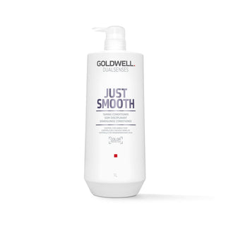 Goldwell Dualsenses Just Smooth Taming Hair Conditioner 1000ml - Smooths & Conditions Frizzy Hair Goldwell Dualsenses Just Smooth Conditioner - Smooths Frizzy Hair Goldwell Dualsenses Just Smooth, Hair conditioner, Smoothing hair care, Taming frizz, Large volume hair care product, Hair care, Smooth hair, Frizz control, Moisturizing conditioner, Nourishing hair care, Goldwell hair products