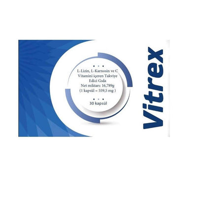 Vitrex Dietary Supplement - L-Lysine, L-Carnosine, and Vitamin C Capsules for Nutritional Support
