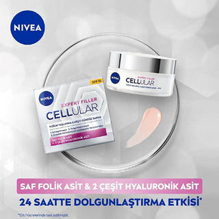 Nivea Cellular Expert Filler Anti-Aging Day Cream SPF15 - 50ml | Hydrating Formula