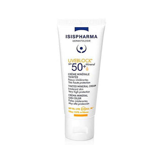 Isis Pharma Uveblock Mineral Tinted SPF 50 Sunscreen: Broad Spectrum UVA/UVB Protection for Sensitive Skin, Evens Skin Tone - 40ml Isis Pharma Mineral Tinted SPF 50 Sunscreen - Sensitive Skin mineral sunscreen, tinted sunscreen, SPF 50 sunscreen, UVA UVB protection, sensitive skin sunscreen, Isis Pharma sunscreen, mineral tinted cream, sun protection cream, sunscreen, mineral sunscreen for face, tinted face sunscreen, sensitive skin sunscreen, SPF 50+, UVA protection, UVB protection, daily sunscreen, tinted