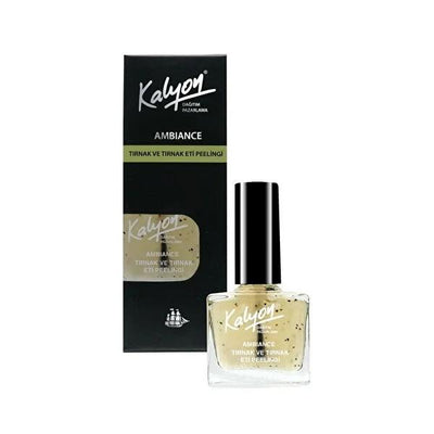 Kalyon Nail Exfoliator: Bamboo & Coconut Nail Scrub for Gentle Dead Skin Removal, Healthy Nail & Cuticle Care - 11ml (0.