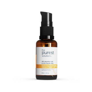 The Purest Solutions Vitamin C Serum: Brightening, Lightening, Anti-Aging - 10% Ascorbic & Ferulic Acid, Dark Spot Corrector, Radiance Booster The Purest Solutions Vitamin C Brightening Serum | Dark Spot Corrector Vitamin C serum, Brightening serum, Lightening serum, Ascorbic acid serum, Ferulic acid serum, Hyaluronic acid serum, Anti-aging serum, Dark spot corrector, Skin brightening treatment, Radiance boosting serum, Vitamin C, Ascorbic Acid, Ferulic Acid, Hyaluronic Acid, Prebiotics, Brightening, Lighte