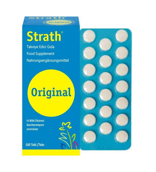 Strath Dietary Supplement Tablets - 100 Count, Saccharomyces Cerevisiae & Herbal Extracts for Nutritional Support Strath Dietary Supplement Tablets - Natural Nutritional Support dietary supplement, herbal extract, Saccharomyces cerevisiae, nutritional supplementation, health supplement, natural supplements, dietary support, wellness, health-conscious, adults, nutritional support, Switzerland, 100 tablets