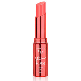 Golden Rose Glow Kiss Peach Shake Tinted Lip Balm: Shea Butter, Hyaluronic Acid & SPF 15 - Vegan Moisturizing Natural Lip Tint Golden Rose Peach Tinted Lip Balm SPF 15 | Vegan & Moisturizing tinted lip balm, shea butter lip balm, hyaluronic acid lip balm, vegan lip balm, spf 15 lip balm, moisturizing lip balm, natural lip tint, peach lip balm, lip balm, lip care, shea butter, hyaluronic acid, vitamin E, SPF 15, vegan, cruelty-free, beauty, natural, lightweight, lip protection, sun protection, lip moisturize