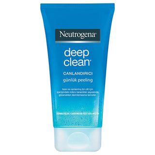 neutrogena deep clean exfoliating gel 150 ml bottle, close up of neutrogena exfoliating gel texture Neutrogena Deep Clean Exfoliating Gel - Pore Cleansing Treatment for All Skin Types | 150 ml Neutrogena Deep Clean Exfoliating Gel 150 ml neutrogena, exfoliating-gel, blackhead-removal, skin-care, teenagers, adults, pore-cleanser, refreshing, ai-generated, cleansing