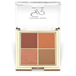 Golden Rose Quattro Eyeshadow Palette 05 Red Brick - 4 Shades Makeup Palette for Versatile Eye Looks Golden Rose Quattro Eyeshadow Palette - 4 Shades for Every Look Eyeshadow Palette, Quattro Eyeshadow, Red Brick Eyeshadow, Makeup Palette, Golden Rose Cosmetics, Cosmetics, Makeup, Eye Shadow, Beauty Products, Makeup Essentials, Eyeshadow, Palette, Golden Rose, Red Brick, Satin Finish, Matte Finish, Shimmer Finish, Pearl Finish