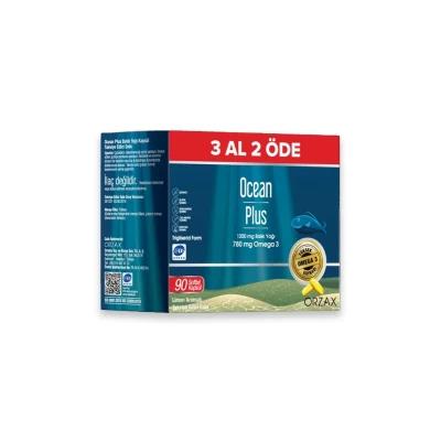 Ocean Plus Omega-3 Dietary Supplement 1200 mg - EPA and DHA Capsules for Heart Health