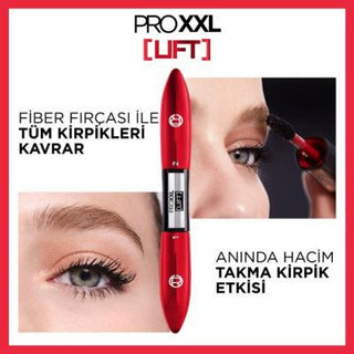Loreal Paris Pro XXL Lift Double-Sided Mascara, Volume and Lift Mascara with Pro-Keratin - Dual Brush Technology for Enhanced Eyelashes Loreal Paris Pro XXL Lift Mascara - Dual Brush for Volume & Lift Loreal Paris Pro XXL Lift, Double-Sided Mascara, Pro-keratin Mascara, Volume and Lift Mascara, Dual Brush Mascara, Mascara, Eye Makeup, Lash Enhancement, Beauty Essentials, Makeup for Eyes, Cosmetic Products, Pro-Keratin Formula, Fiber Brush Mascara, Volume Mascara, Lift Mascara