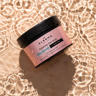 Alerma Sulfate-Free Repairing Hair Mask for Damaged Hair - 8.11 fl oz, Argan Oil & Collagen Enriched, Cruelty-Free Alerma Repairing Hair Mask - Sulfate-Free, Argan Oil Enriched sulfate-free hair mask, repairing hair care, argan oil hair treatment, cruelty-free hair products, paraben-free hair mask, damaged hair repair, hair nourishment, collagen hair mask, immortelle flower extract, grape seed oil hair treatment, gentle hair care, sensitive scalp solutions, ethical hair products